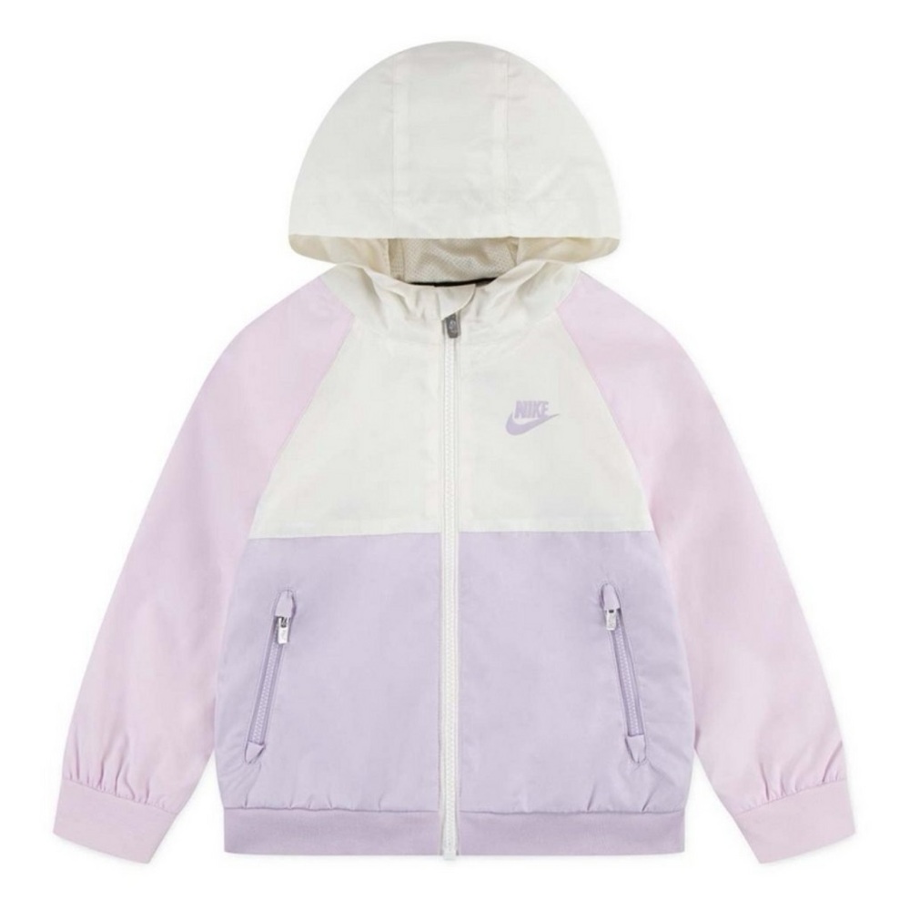 Nike Toddler Girls Nike Paneled Hooded Rain Jacket